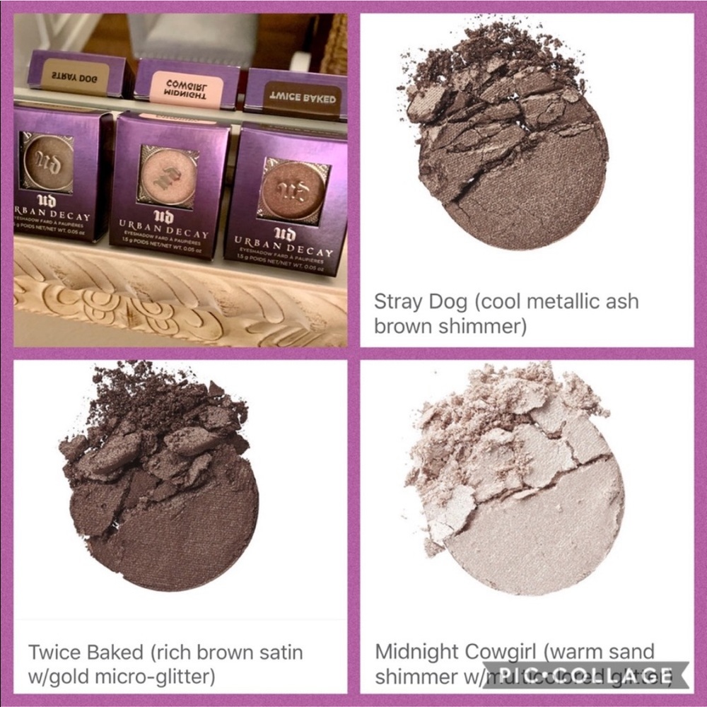 💜Urban Decay Eyeshadow: 3 Piece Bundle - New